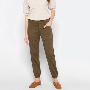 Liverpool Jogger Button Front Cargo Straight Pant